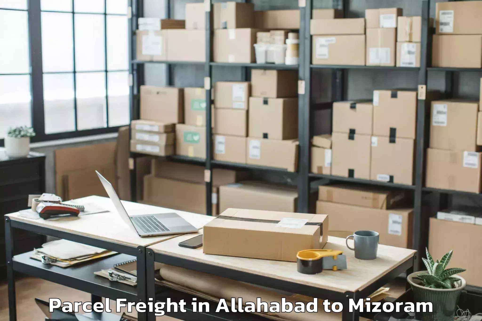 Allahabad to Darlawn Parcel Freight